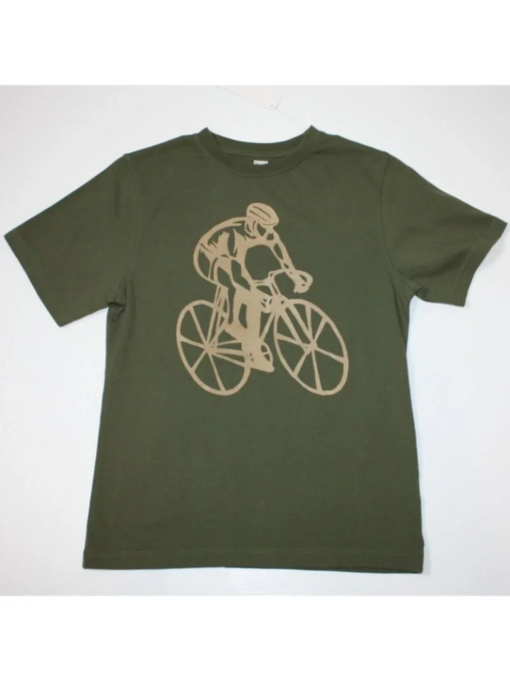 Gymboree Everyday Favorites Boy's Cyclist Tee Green Top T-shirt in size 10 NWT